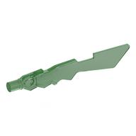 Weapon Sword with Jagged Edges and Marbled White Pattern Trans-Green