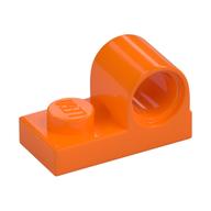 Plate Special 1 × 2 with Pin Hole on Top Orange