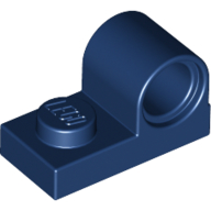 Platte speziell 1 × 2 mit Pinloch oben Dunkelblau