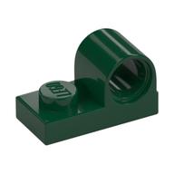Plate Special 1 × 2 with Pin Hole on Top Dark Green