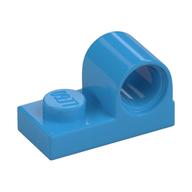 Plate Special 1 × 2 with Pin Hole on Top Dark Azure
