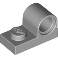Platte speziell 1 × 2 mit Pinloch oben Hellblaugrau