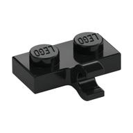 Plate Special 1 × 2 with Clip Horizontal on Side Black