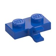 Plate Special 1 × 2 with Clip Horizontal on Side Blue