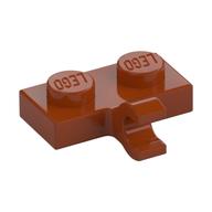 Plate Special 1 × 2 with Clip Horizontal on Side Dark Orange