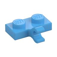 Plate Special 1 × 2 with Clip Horizontal on Side Mittelblau
