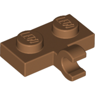 Plate Special 1 × 2 with Clip Horizontal on Side Mittelnougat