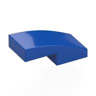 Brick Curved 2 × 1 No Studs [1/2 Bow] Blau