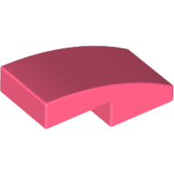 Brick Curved 2 × 1 No Studs [1/2 Bow] Coral