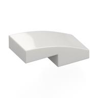 Brick Curved 2 × 1 No Studs [1/2 Bow] Weiß