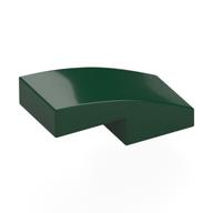 Brick Curved 2 × 1 No Studs [1/2 Bow] Dunkelgrün
