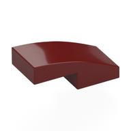 Brick Curved 2 × 1 No Studs [1/2 Bow] Dunkelrot