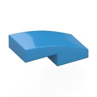 Brick Curved 2 × 1 No Studs [1/2 Bow] Dark Azure