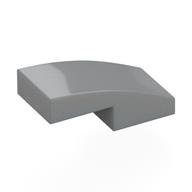 Brick Curved 2 × 1 No Studs [1/2 Bow] Hellblaugrau