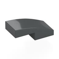 Brick Curved 2 × 1 No Studs [1/2 Bow] Dunkelblaugrau