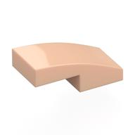 Brick Curved 2 × 1 No Studs [1/2 Bow] Hellnougat