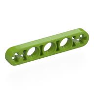 Technic Beam 1 × 5 Thin with Axle Holes on Ends Lime