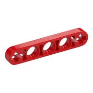 Technic Beam 1 × 5 Thin with Axle Holes on Ends Red