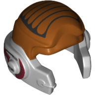 Helmet Rebel with Check Protectors and Ten Numb Print Light Bluish Gray