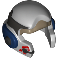 Helmet Rebel with Check Protectors with A-wing Pilot Black Band Print in 