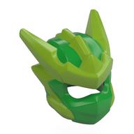 Wrap with Lime Spikes pattern Bright Green