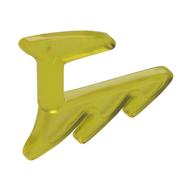 Tool Saw with Handle and Tooth Trans-Yellow