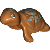 Animal, Turtle with Dark Turquoise Spots print [No Color/Any Color]