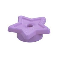 Tile, Star with Stud Holder, Pin Hole Medium Lavender