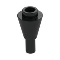 Cone 1 × 1 Inverted with Bar at Bottom (Ice Cream Cone) Schwarz