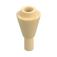 Cone 1 × 1 Inverted with Bar at Bottom (Ice Cream Cone) Beige