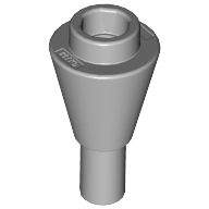Cone 1 × 1 Inverted with Bar at Bottom (Ice Cream Cone) Light Bluish Gray