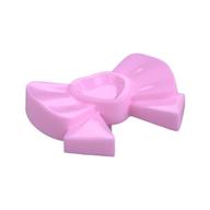 Headwear Accessory Bow with Heart, Long Ribbon and Pin Leuchtrosa