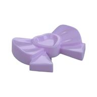 Headwear Accessory Bow with Heart, Long Ribbon and Pin Lavendel