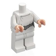 Minifig Body with SMART Tag, Leia White