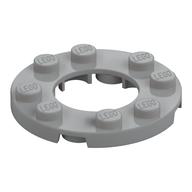 Plate Round 4 × 4 with 2 × 2 Round Opening Hellblaugrau