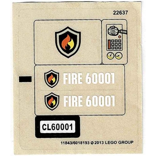 Sticker Sheet for Set 60001-1 [No Color/Any Color]