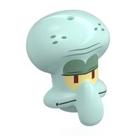 Minifig Head Special, Squidward with Bright Light Yellow Eyes, Sand Green Eyelids, Spots print Light Aqua
