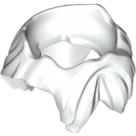 Minifig Neckwear Beard, Parted with Hair in 