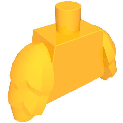 Torso with Bird Wings [Plain] Bright Light Orange