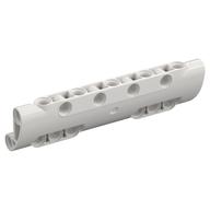 Technic Panel Curved 11 × 3 with 10 Pin Holes through Panel Surface White