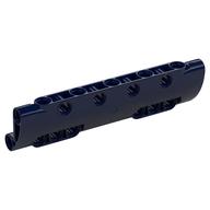 Technic Panel Curved 11 × 3 with 10 Pin Holes through Panel Surface Dark Blue