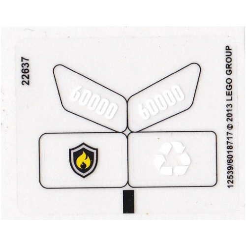 Stickerbogen für Set 60000-1 [Keine Farbe/Beliebige Farbe]