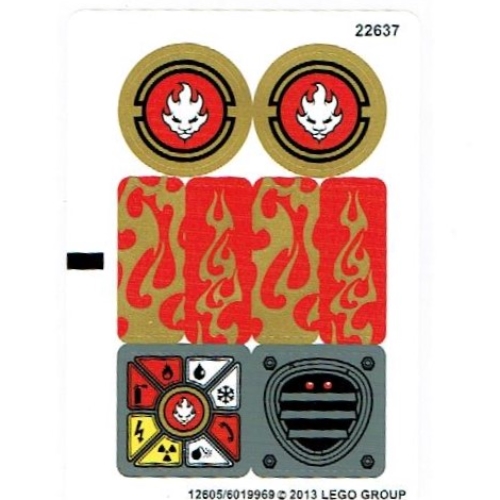 Stickerbogen für Set 70500-1 [Keine Farbe/Beliebige Farbe]