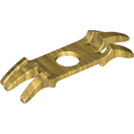Minifig Neckwear Shoulder Pads with Spikes Perlgold