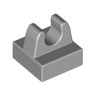 Tile Special 1 × 1 with Clip with Rounded Tips Hellblaugrau