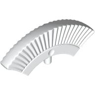 Headwear Accessory Helmet Crest with Pin [Plain] Weiß