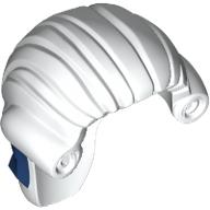 Hair Long Tied Back with Ribbon Print (Revolutionary Soldier) White