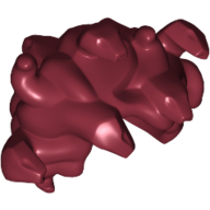Hair Entwined Snakes (Medusa) Dark Red