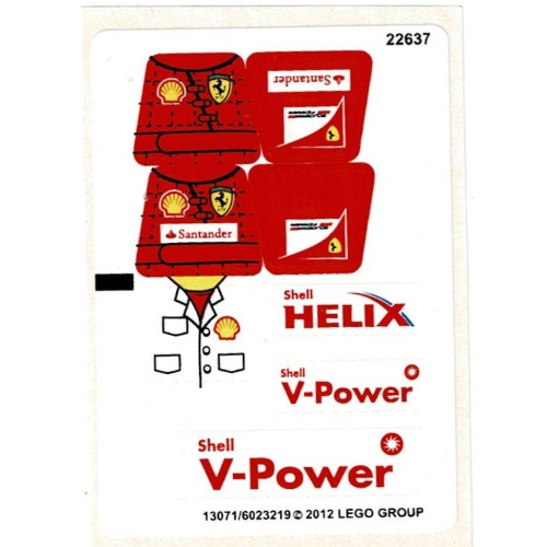 Stickerbogen für Set 30196-1 [Keine Farbe/Beliebige Farbe]