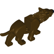 Creature Body Part, Warg Body with Black Nose Print Dunkelbraun
